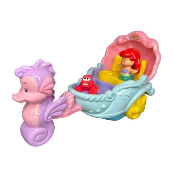 Fisher-Price Little People Disney Little Mermaid Princess Ariel’s Musical Coach - Picture 1 of 7